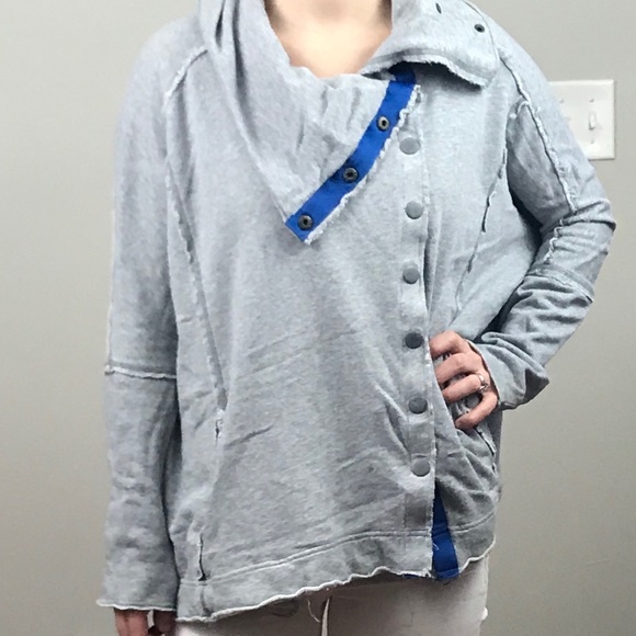 Free People Tops - Free People | Oversized Snap Button Jacket sz XS